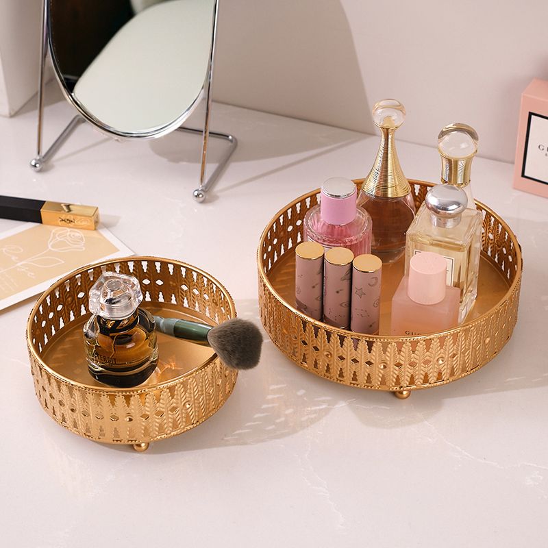 Luxury Skincare & Spa - กล่องเก็บเครื่องสำอางสุดหรู กล่องเก็บเครื่องประดับ กล่องจัดระเบียบบนโต๊ะเครื่องแป้ง ของตกแต่งบ้าน กล่องโลหะสำหรับจัดเก็บ
