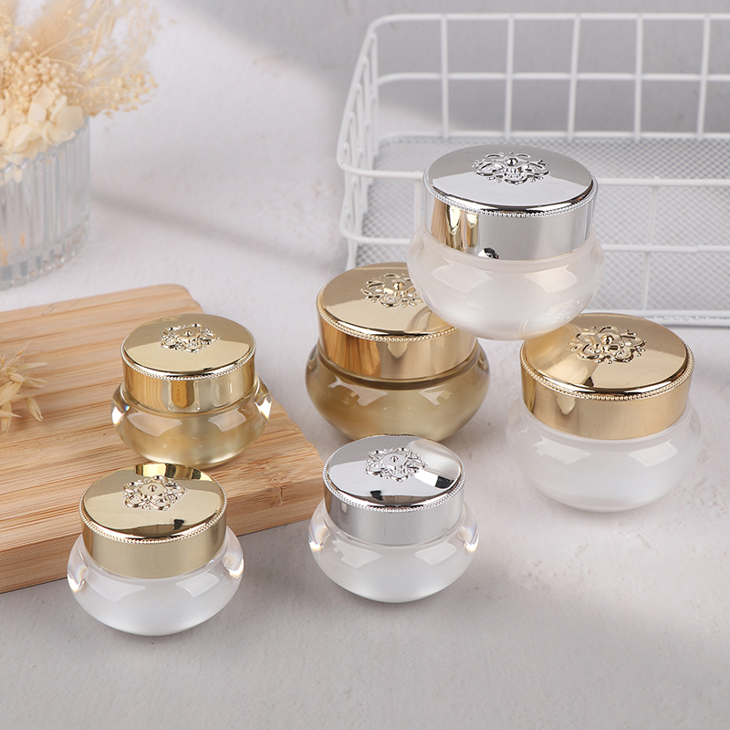 Luxury Skincare & Spa - ขวดครีมอะคริลิคแบบเติมได้ ขนาด 5/10/20 กรัม ภาชนะบรรจุเครื่องสำอาง หรูหรา