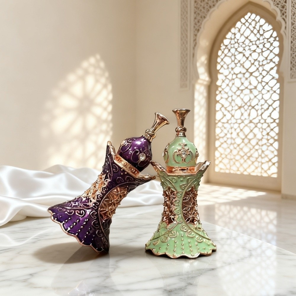 Luxury Skincare In Dubai - ขวดน้ำมันหอมระเหยขนาด 3 มล. สไตล์ดูไบ สไตล์อาหรับ ขวดหรูหรา
