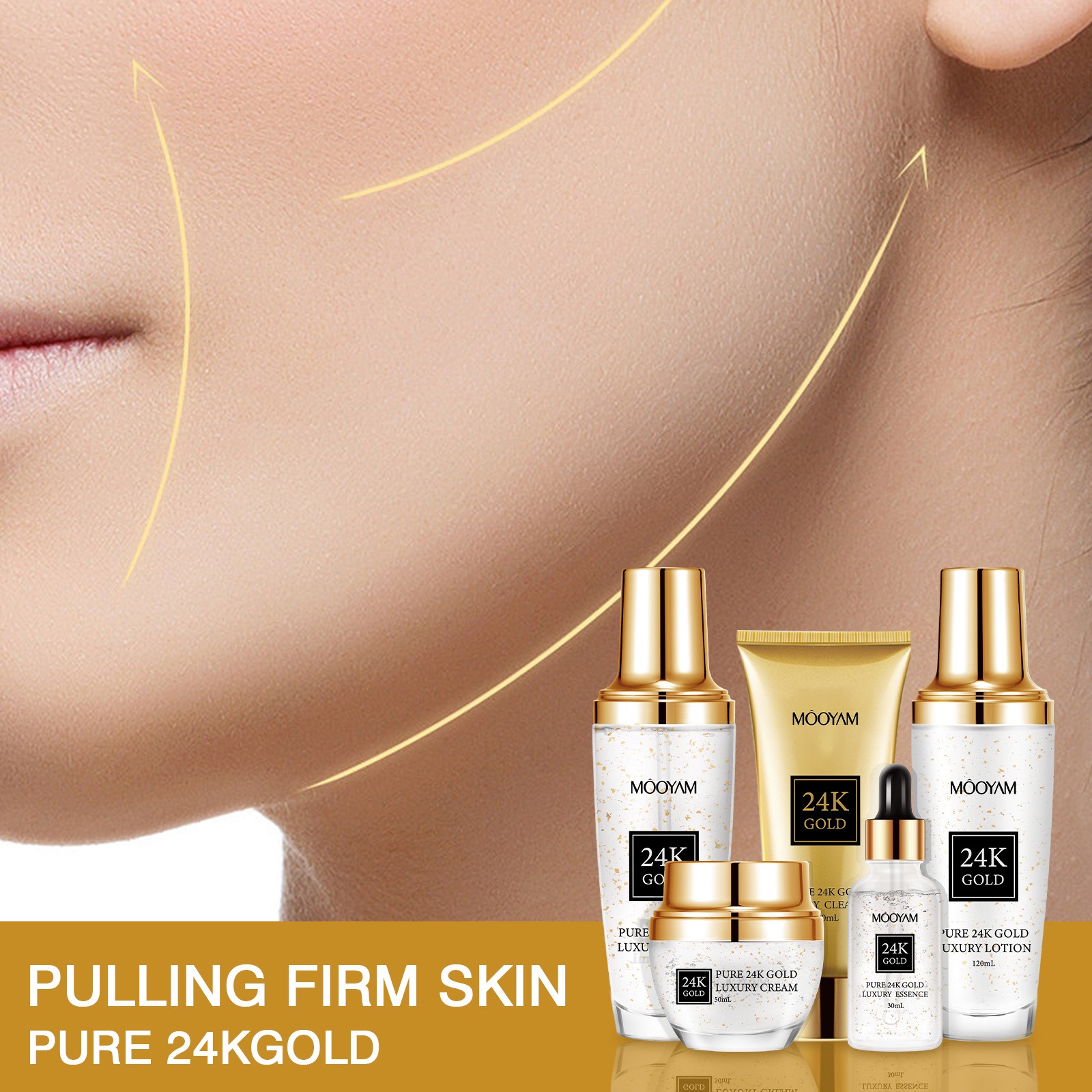 ชุดบำรุงผิวหน้า 24K โกลด์ ลักช - Luxury Skincare Set บทวิจารณ์และราคา