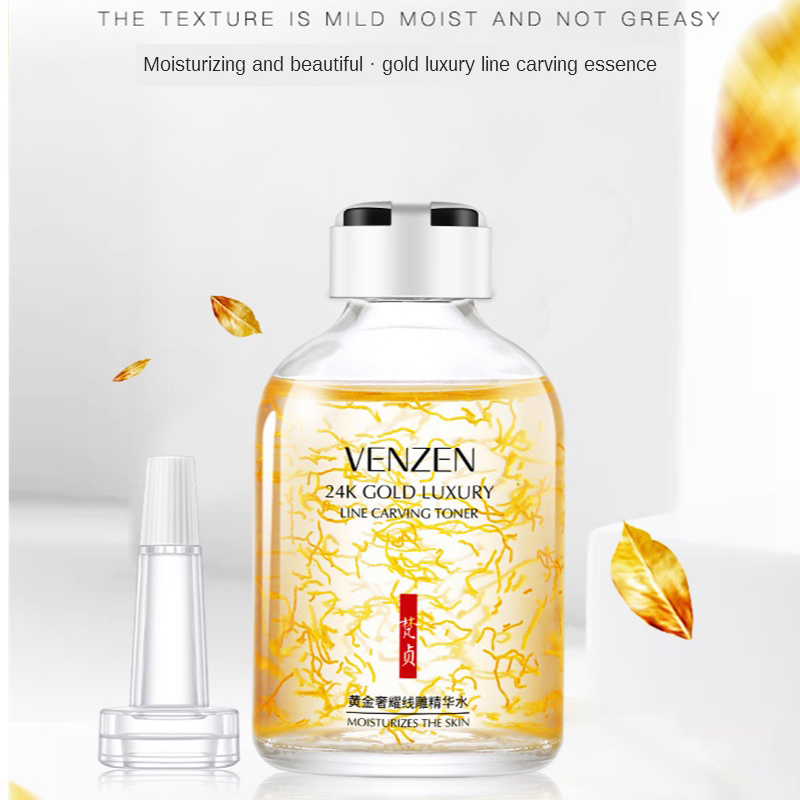24K Gold Luxury Line แกะสลัก T - Luxury Skincare Essence บทวิจารณ์และราคา