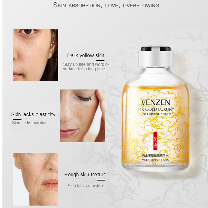 24K Gold Luxury Line แกะสลัก T - Luxury Skincare Essence บทวิจารณ์และราคา